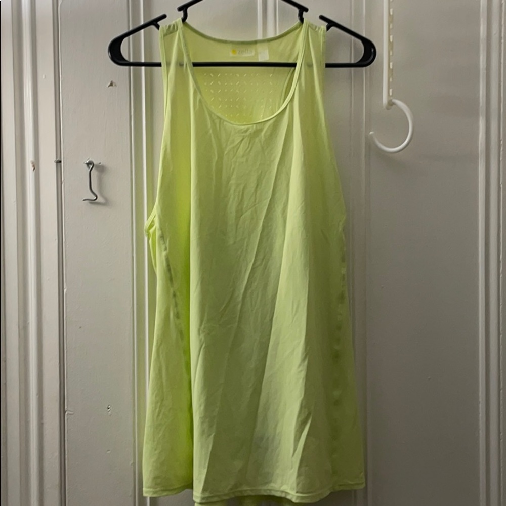 Lime yellow tank
